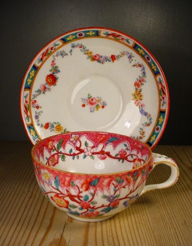 Minton English Porcelain Mismatched Cup & Saucer A2161 & A4807 Minton Rose - Picture 4 of 10