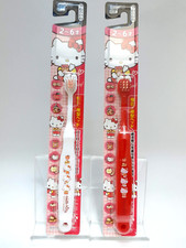 HELLO KITTY toothbrush 2 6 years old Red White Set of 2 SANRIO Made in Japan