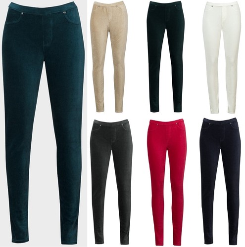 Stile cavo di Stretch \u0026 Co Leggings Pantaloni in Velluto a Coste Pantaloni  Jeans donna Womans | eBay