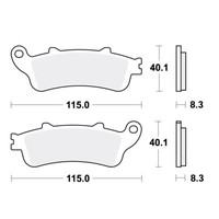 Trw Sv BremsbeläGe Passend Vorn FüR Honda St 1100 Pan European Bj. 1996-2001