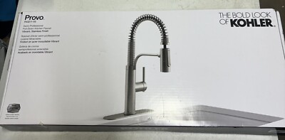Kohler Provo Semi-Pro Kitchen Faucet r43211-VS Stainless Steel #L2