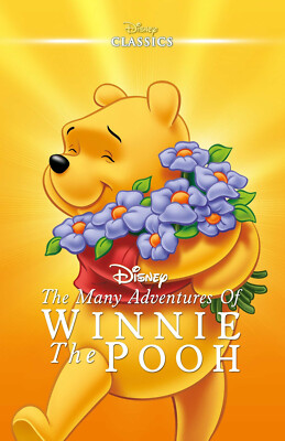 BB4184 The Many Adventures of Winnie the Pooh Film 1977 Anime Movie Poster 11x17