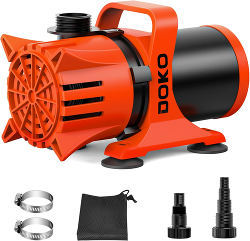 2700GPH Submersible Water Pump, 180° Ajustable Pond Pump with 20FT Power Cord 12 - Picture 10 of 12