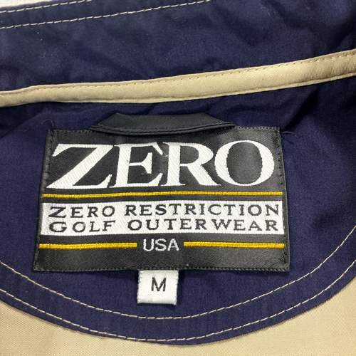 Zero Restriction Vest Mens Medium Beige Golf Golfer Windbreaker USA Made Adult - Picture 9 of 10