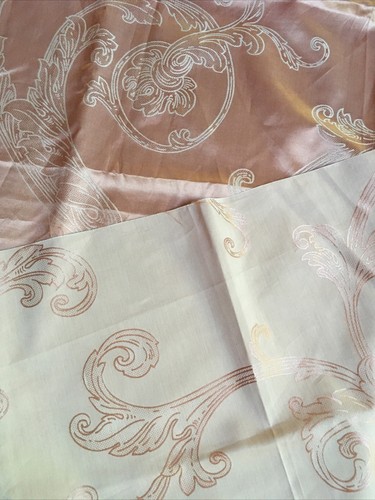 36”x70” pink 60% Silk 40%Cotton Jacquard Fabric lining Home Deco pillowcase - Picture 5 of 7