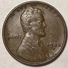 1933-D Lincoln Wheat Cent Choice Extremely Fine XF+ Coin #16963