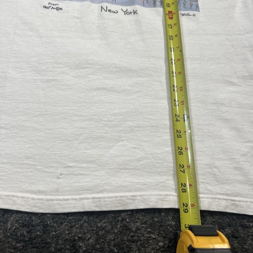 Vintage 90s New York Art T Shirt Rockefeller Men’s Large - Picture 7 of 9