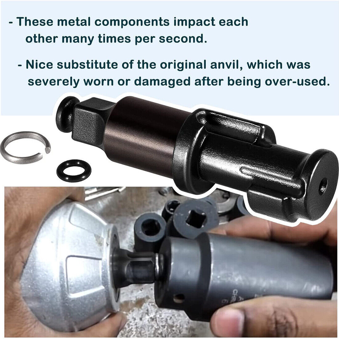 3/8"Impact Wrench Anvil Impact Gun ORing for Ingersoll Rand IR2112 IR2115 Series