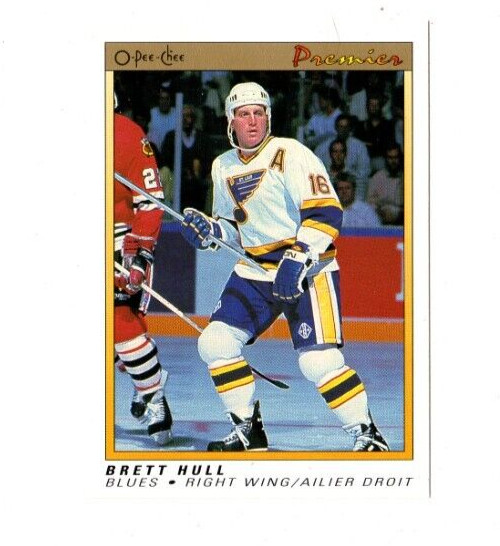 3 count lot 1990-91 OPC O-Pee-Chee Premier Brett Hull Cards #47 St. Louis Blues