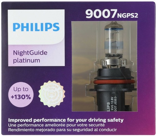 Philips Night Guide Platinum 9007 65/55W Deux Ampoules Phare Remplacer Haut Bas - Picture 2 of 12