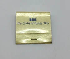 The Clubs of Kings Bay Gold Vintage Matchbook Full