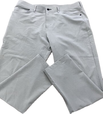 Public Rec Workday Pants Stretch Mens Size 38  x 28 gray straight flat front