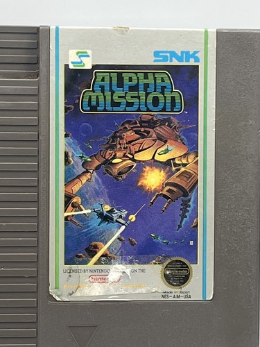 Alpha Mission Nintendo Nes Juego 5 Tornillos Variante Auténtico Cartucho De Colección Raro - Imagen 3 de 9