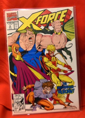 X-Force #5 The Brotherhood Reborn Under Magnifying Glass 1991 Marvel Comics *X