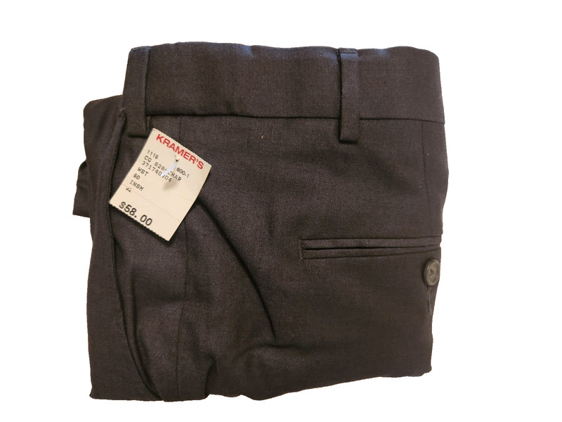 NEW - Jonathan Quale Reserve Gray Tropical Wool Dress Long Pants & Cuff 50 x 32