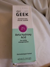 Derma Geek Detoxifying Facial Serum - 2 Beta Hydroxy Acid - 1.3 Oz.