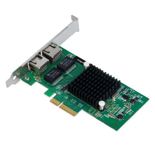 SIIG Dual-Port Gigabit Ethernet PCIe 4-Lane Card - I350-T2 Adapter, LB-GE0014-S1 - Picture 2 of 3