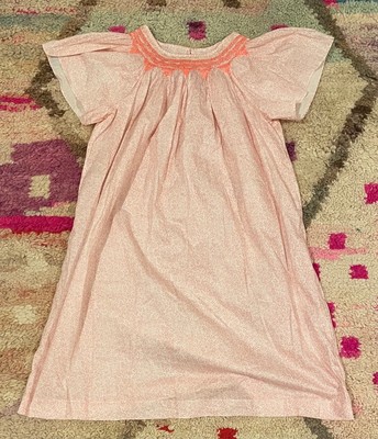 Bonpoint NWOT size 14 pink hand embroidered smocked Liberty fabric dress MINT!