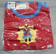 LAZY ONE ADULT UNISEX SPIDER BEAR PAJAMA TOP, CHOOSE SIZE