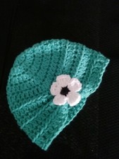 Baby Girl's Crocheted Hat