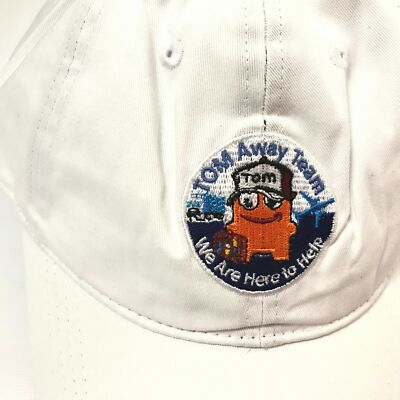 Tom Away Team Elevate E22 Mens Hat U-Incite Chino Twill Ball Cap White OS New
