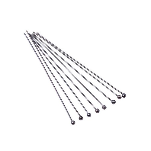 200PCS Wholesale 16-50MM Design Jewelry 925 Silver Plated Bead Head Pins Needles - Picture 11 of 21