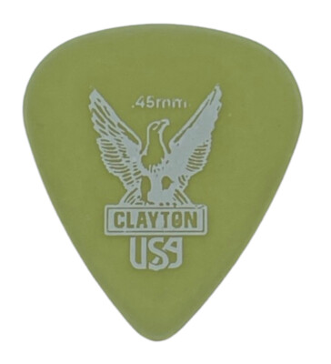 Clayton Ultem Gold - Standard - 0,45 mm (1,6 oder 12 Stück) Plektren