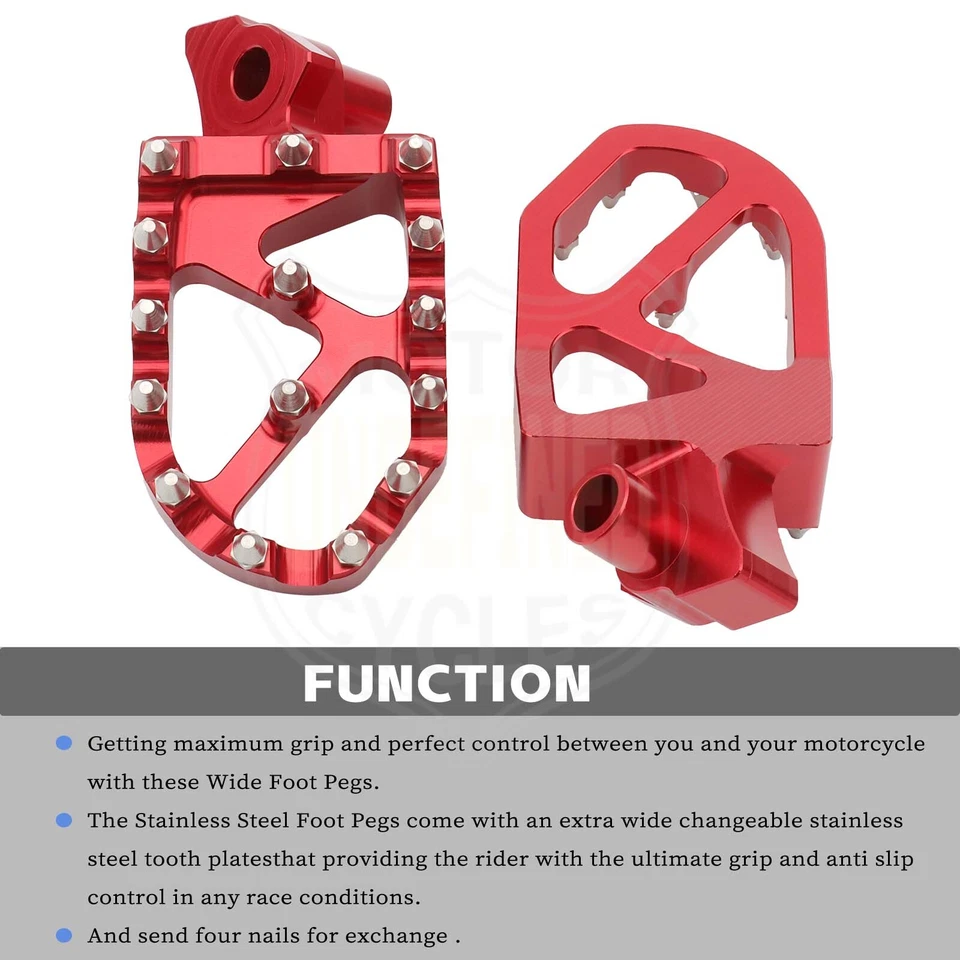 estriberas reposapiés reposapiés para Honda CR125R CR250R 95-1999 1996 CR50 50 125R Foto 2 de 4