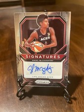 2021 WNBA Angel McCoughtry Panini Prizm Signature Auto Las Vegas Aces