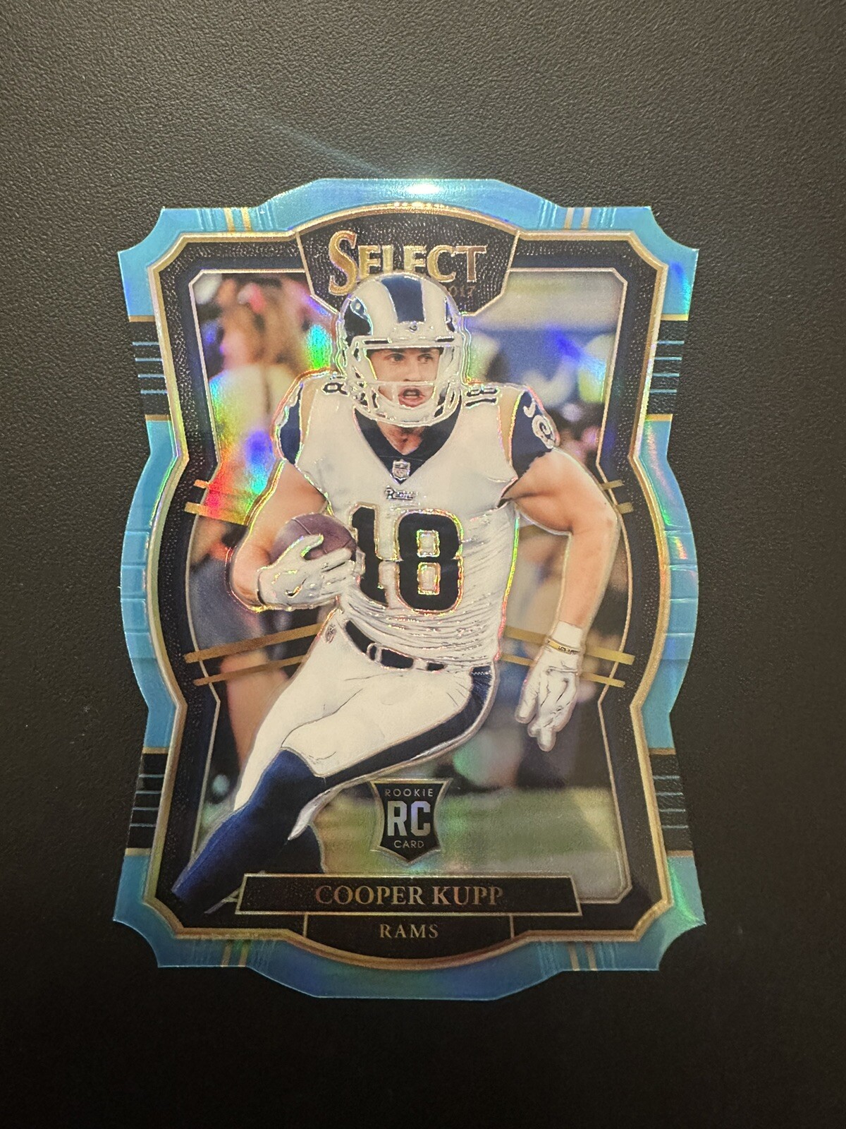 2017 Select Cooper Kupp RC Premier #170 Light Blue Die Cut Holo Prizm 29/99 🔥!