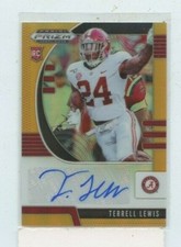 TERRELL LEWIS 2020 Panini Prizm Draft Picks Rookie ORANGE Auto #D /149 Alabama