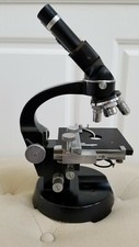 Antique Wetzlar I.P.I. Ultralux Binocular Microscope 10 WF With Light