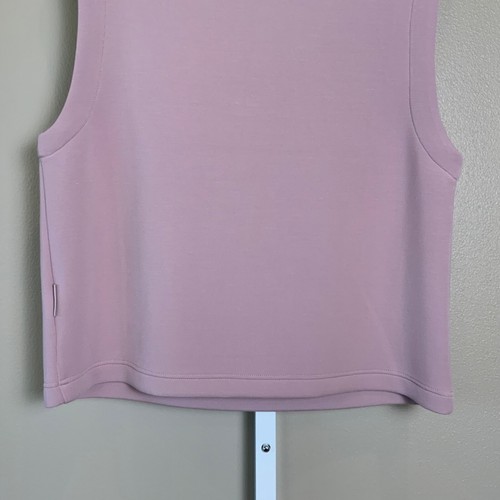 NWT Varley Ice Mauve Magnolia Half-Zip Sleeveless Tank Top, MEDIUM, $128 NEW! - Picture 19 of 24