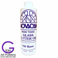 Novacan Glass Cutting Oil 8 oz Cutter Stained Glass Supplies Fusing Supplies