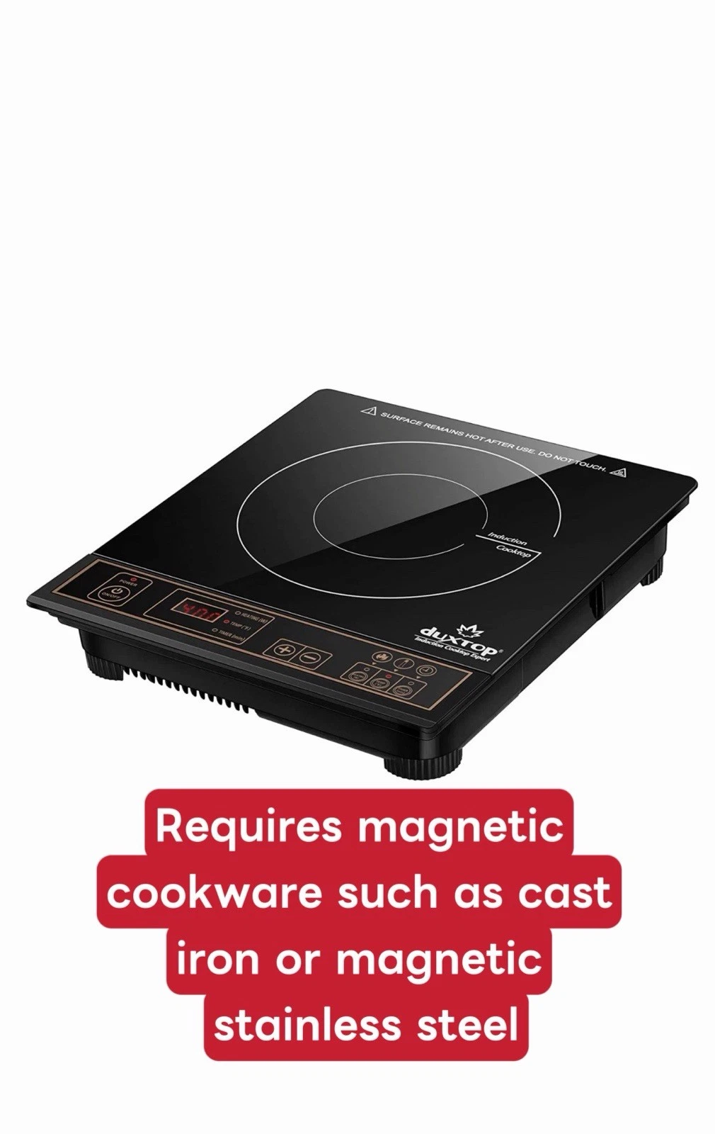 Duxtop 1800W Portable Induction Cooktop Countertop Burner, 8120MC/BT-180G famous
Opens in a new wind