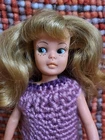 60s Ideal Pepper doll Tammy Sister Hong Kong Vintage 9in, Blonde hair  Freckles