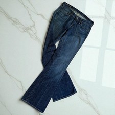 COH Citizens of Humanity Ingrid Low Rise Flare Jeans Womens Sz 27 30x34 Blue