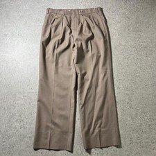 Polo Ralph Lauren Vintage M Trousers Grayish 2Tuck Classic Wide Tapered Slacks