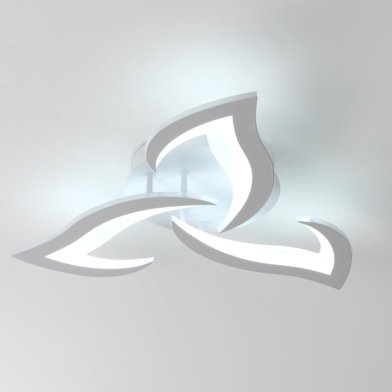 Comely Lampada LED Soffitto Moderno, 58cm 36W 3600LM Plafoniera LED Soffitto, Cr