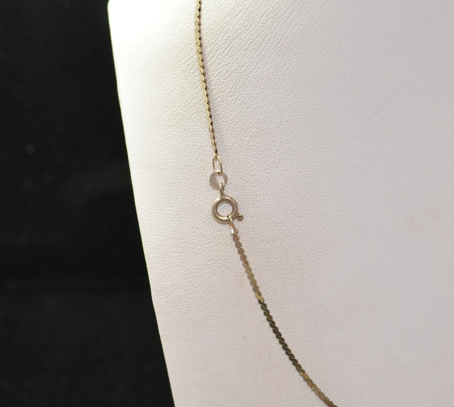Sterling Silver Rounded Pattern Chain Necklace 15… - image 3