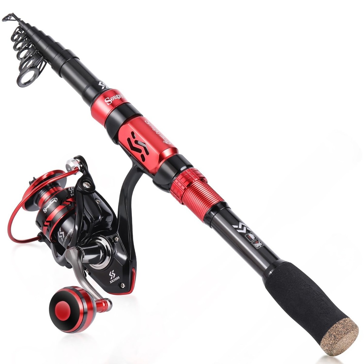 Sougayilang Fishing Rod and Reel Combos, Telescopic Fishing Pole with 12+1BB ... | eBay Sougayilang Fishing Rod and Reel Combos, Telescopic Fishing Pole with 12+1BB ... | eBay