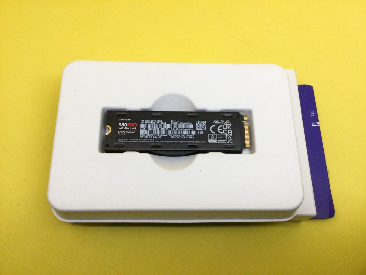 Samsung 980 Pro 2TB PCle 4.0 NVMe M.2 SSD With Heatsink MZ