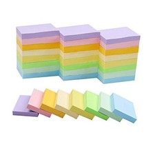 Sticky Notes 1.5x2 Inches, Light Colors Self-Stick Pads Pack, 75 Sheets/Pad 24