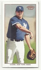 2002 Topps 206 Polar Bear Mini  Jason Giambi blue jersey 204A