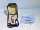 Vintage SEIKO Quartz Women's Thin Dress Hardlex Crystal Gold Tone Watch - SXF110