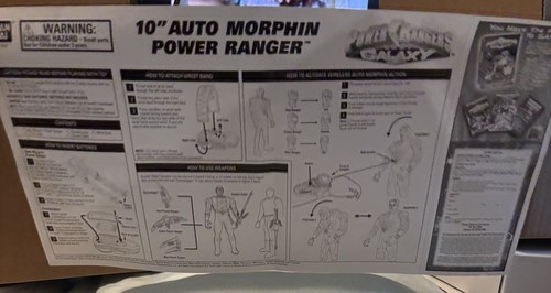 Vintage BANDAI SABAN RED Power Rangers Lost Galaxy MORPHIN Figure W/Morpher - Picture 5 of 8