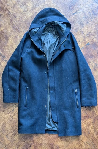 Parka Acne Studios lana navy taglia EU 48