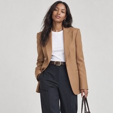 NWT Stella McCartney Slim Jacket Cinnamon Single-breasted Blazer , size IT38/XS