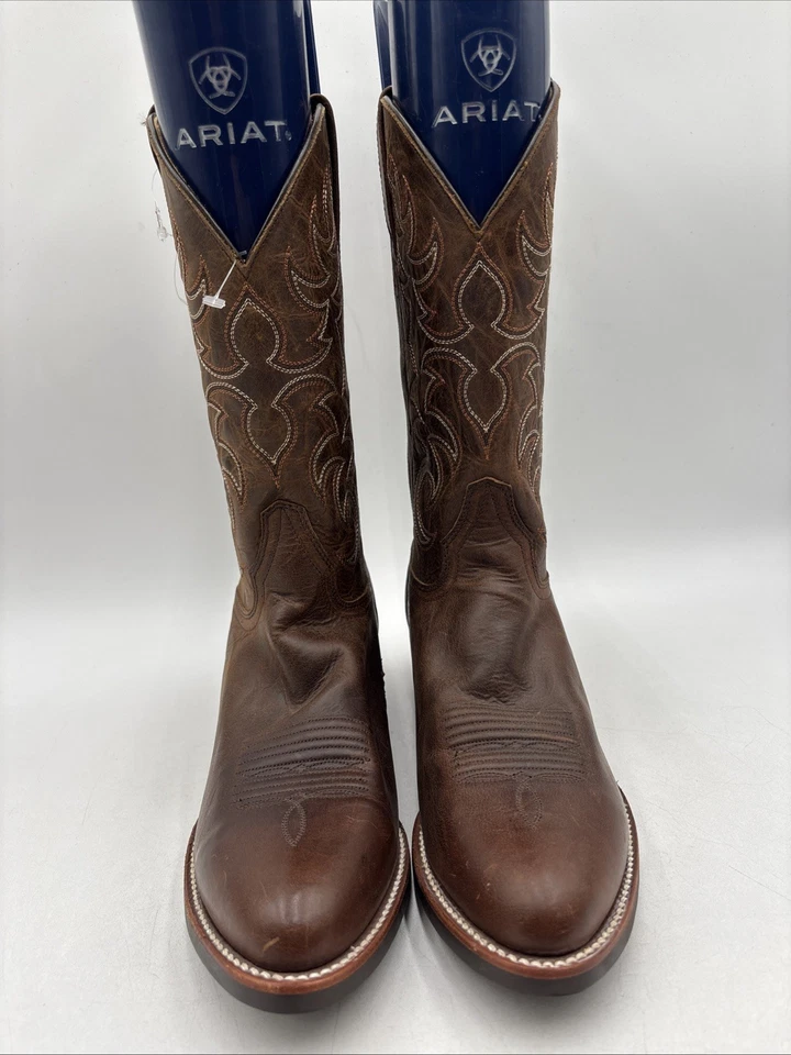 Brothers Sons Brown Leather Cowboy Western Boots Men’s Xero Gravity Size 8.5 D - Изображение 2 из 4