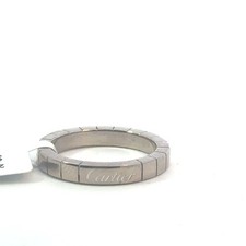 Cartier 18k white gold Lanieres Wedding band size 6